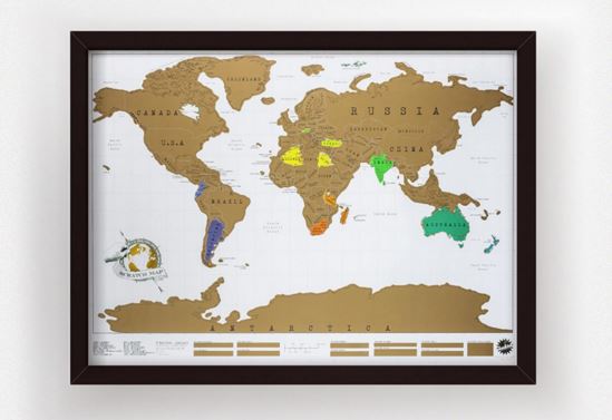 mappa da grattare